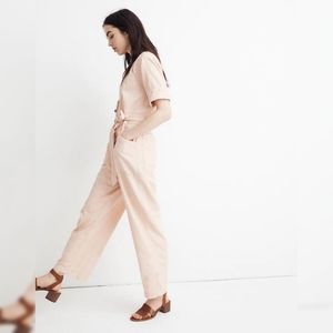 Madewell Top-Stitched Coverall Jumpsuit Size 10